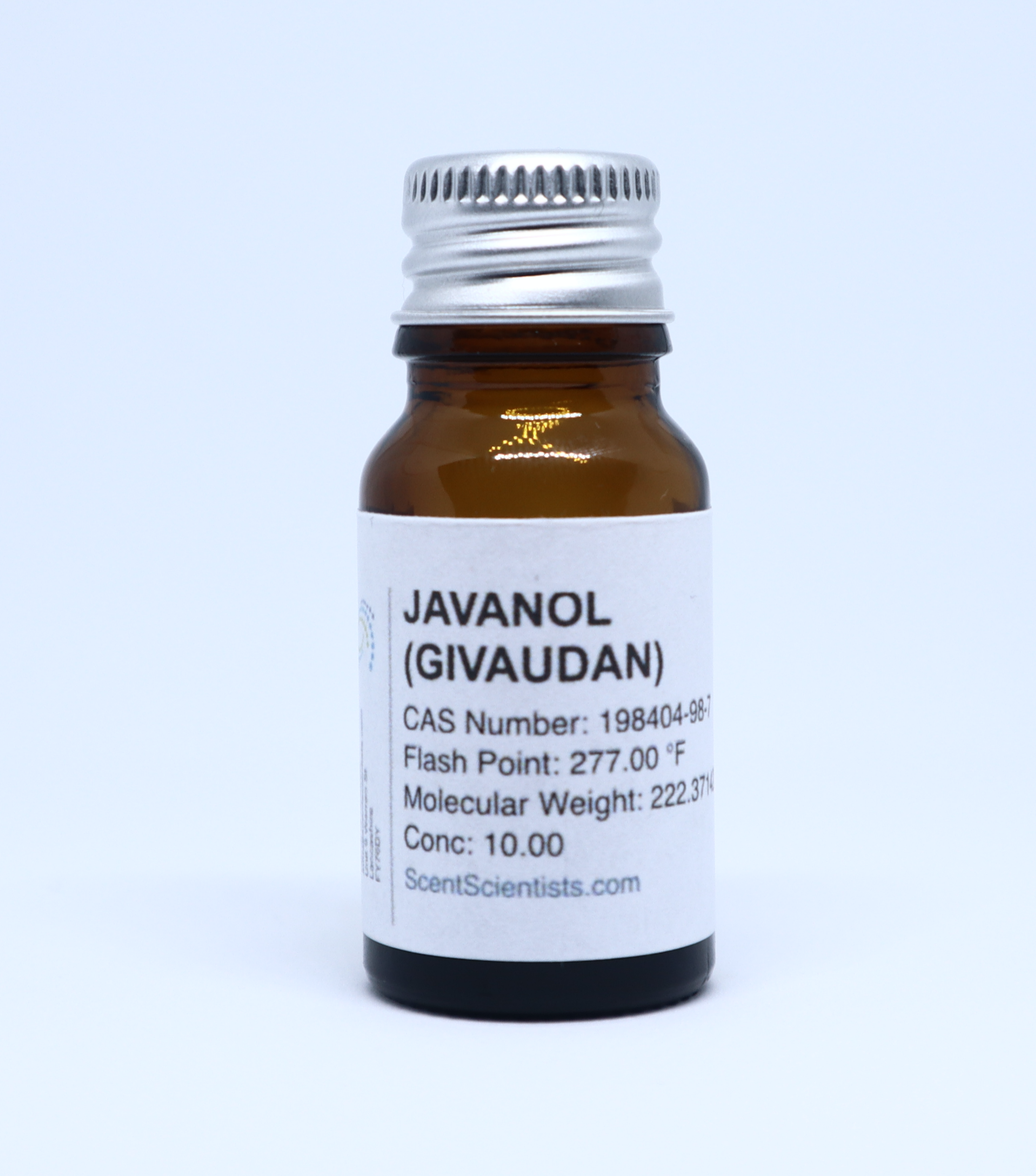 صورة حقيقية لعبوة Javanol من Givaudan بتركيز 10 بالمئة في DPG